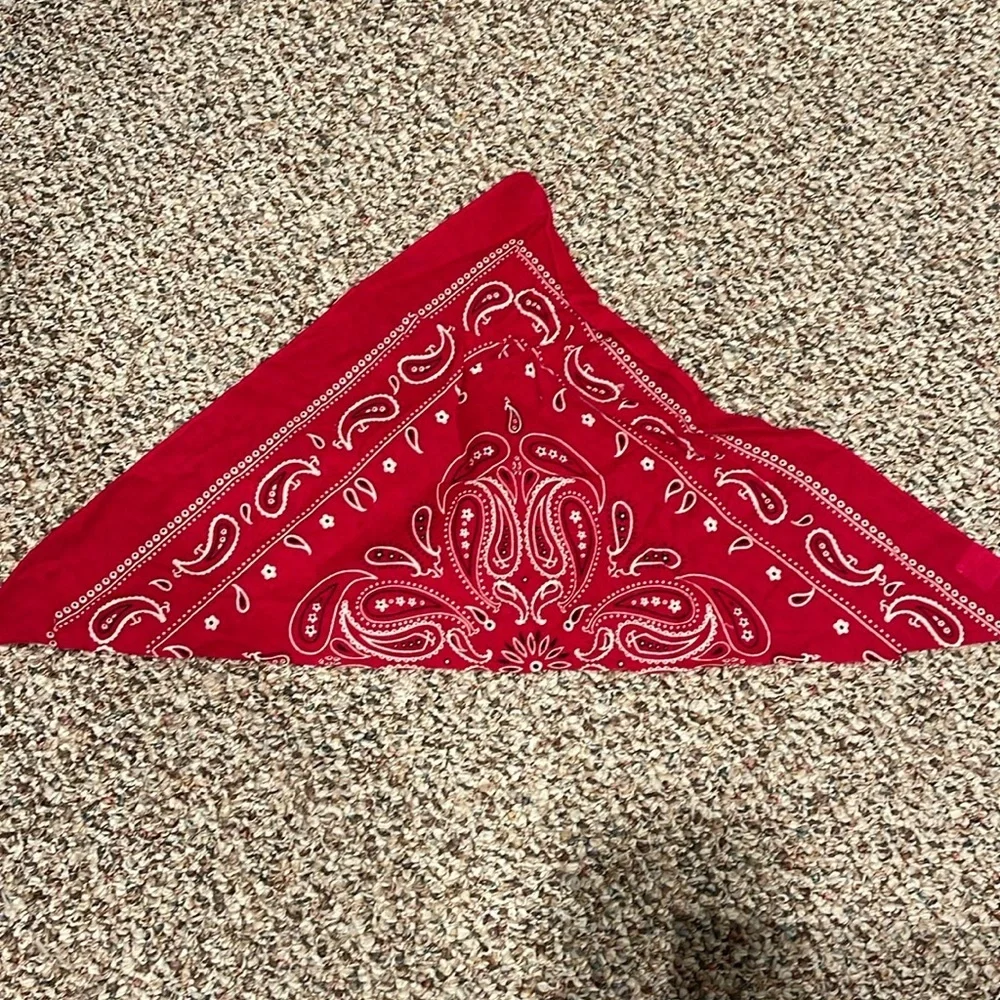 1/2 red Bandana for Pet